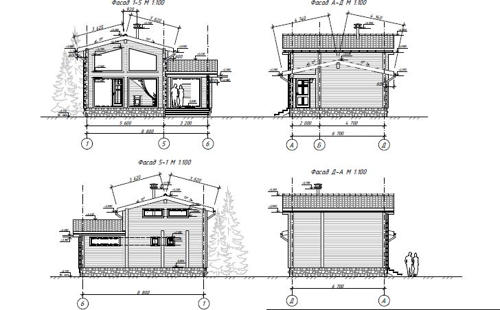 Проект дома из бруса №882 Проект дома из бруса №882