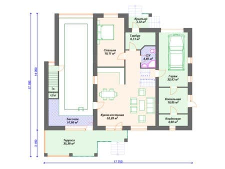 Проект дома К-154 (332.89 кв.м) Проект дома К-154 (332.89 кв.м)