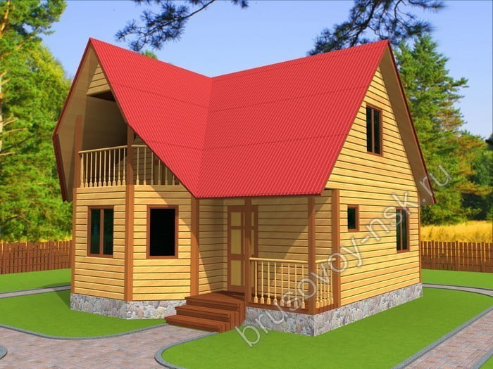 Дом из бруса «Степан» Дом из бруса «Степан»