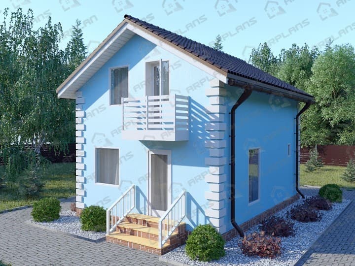 Проект дома К-125 (71.23 кв.м) Проект дома К-125 (71.23 кв.м)