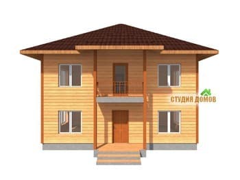 Жилой дом из бруса №2 10x11 м Жилой дом из бруса №2 10x11 м