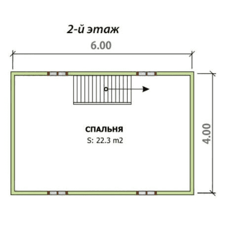 Баня 6х8 К1П9 Баня 6х8 К1П9