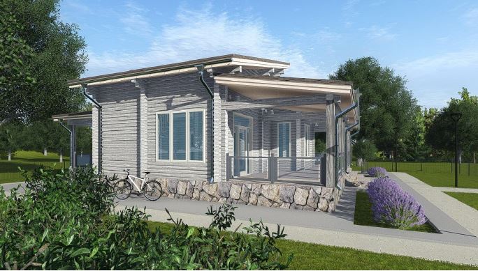 Проект дома из бруса №854 Проект дома из бруса №854