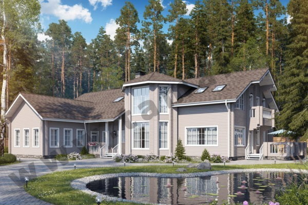 Дом из клееного бруса БД-43-1-493 Дом из клееного бруса БД-43-1-493