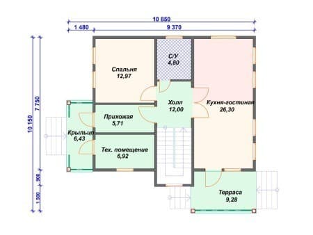 Проект дома И-013 (150.03 кв.м) Проект дома И-013 (150.03 кв.м)