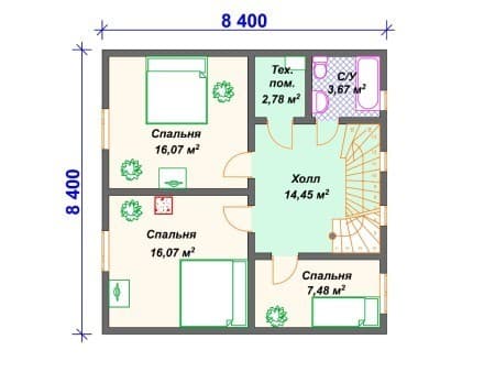Проект дома И-014 (137.86 кв.м) Проект дома И-014 (137.86 кв.м)