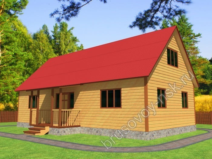 Дом из бруса «Роман» Дом из бруса «Роман»
