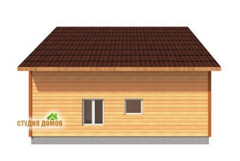 Жилой дом из бруса №3 8x10 м Жилой дом из бруса №3 8x10 м