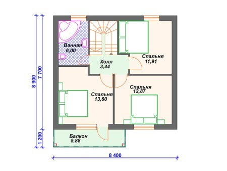 Проект дома К-085 (112.07 кв.м) Проект дома К-085 (112.07 кв.м)