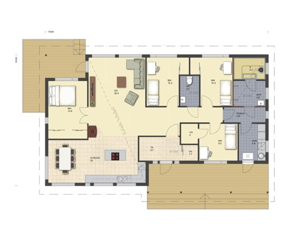 Дом из бруса Приютово 153 Дом из бруса Приютово 153