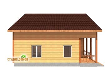 Жилой дом из бруса №3 8x10 м Жилой дом из бруса №3 8x10 м
