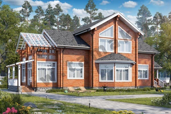 Дом из клееного бруса БД-85-1-303 Дом из клееного бруса БД-85-1-303