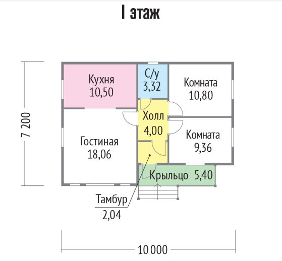 Проект дома из бруса №316 Проект дома из бруса №316
