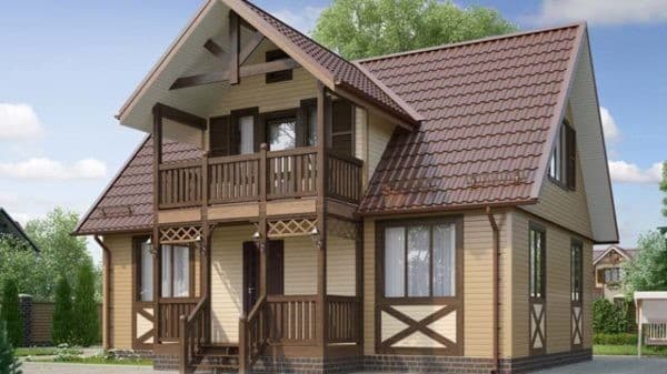 Проект дома из бруса Сарбай Проект дома из бруса Сарбай