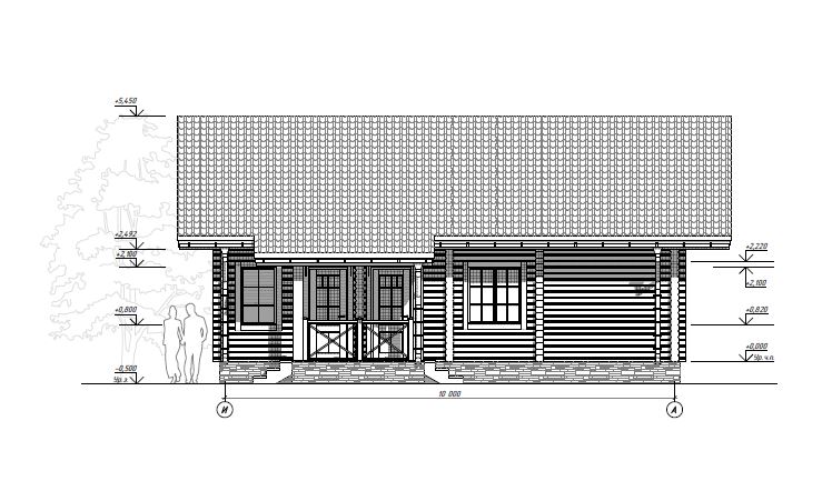 Проект дома из бруса №855 РП Проект дома из бруса №855 РП