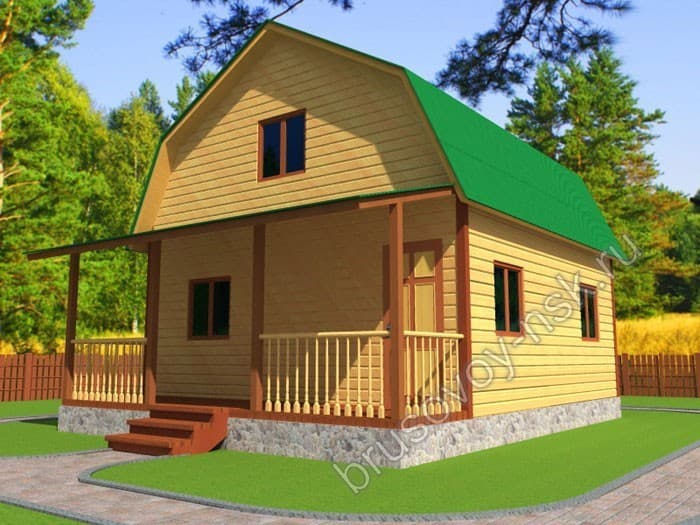 Дом из бруса «Олег» Дом из бруса «Олег»