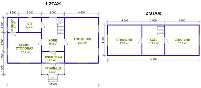 Дом из бруса «Роман» Дом из бруса «Роман»