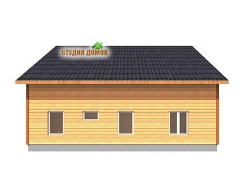 Жилой дом из бруса №6 9x12 м Жилой дом из бруса №6 9x12 м