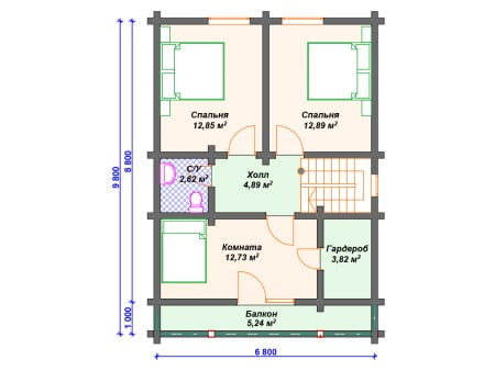 Проект дома ДС-040 (110.12 кв.м) Проект дома ДС-040 (110.12 кв.м)
