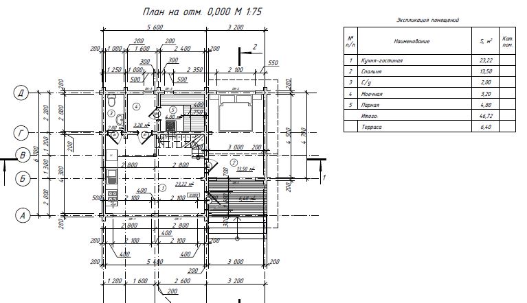 Проект дома из бруса №882 Проект дома из бруса №882