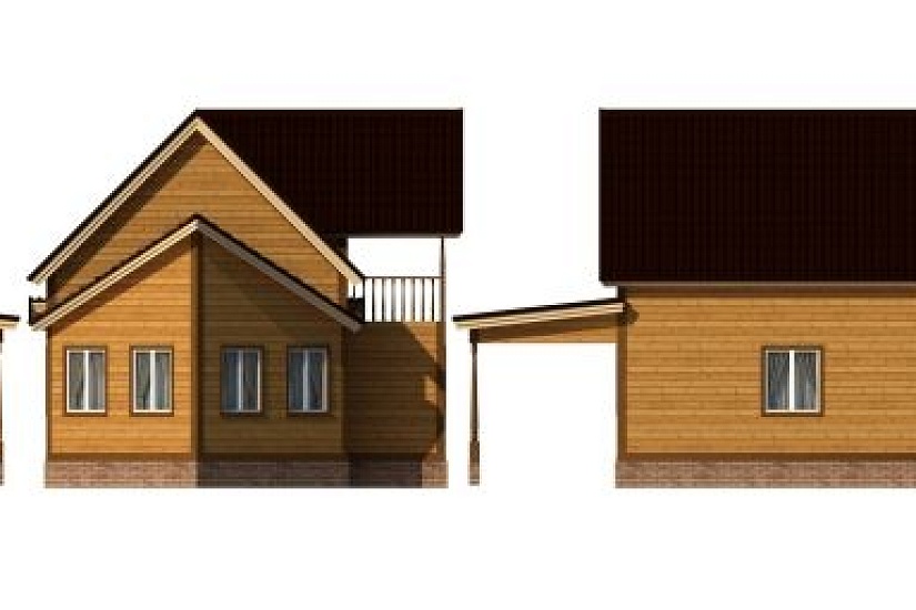 ДОМ ИЗ БРУСА ДБр-133