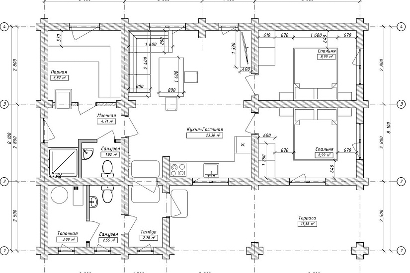 Баня-бревно260мм-11400х8100-1эт-АР