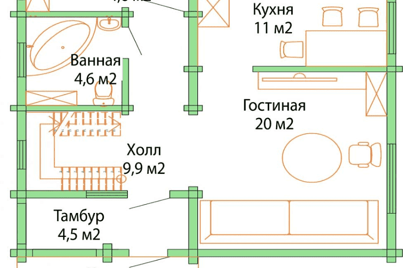 Проект дома "ВЕРДЕ"