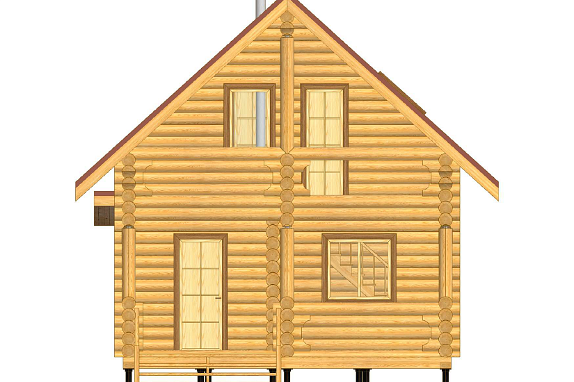 Дом-бревно240мм-8550х5500мм-1,5эт-АР Дом-бревно240мм-8550х5500мм-1,5эт-АР