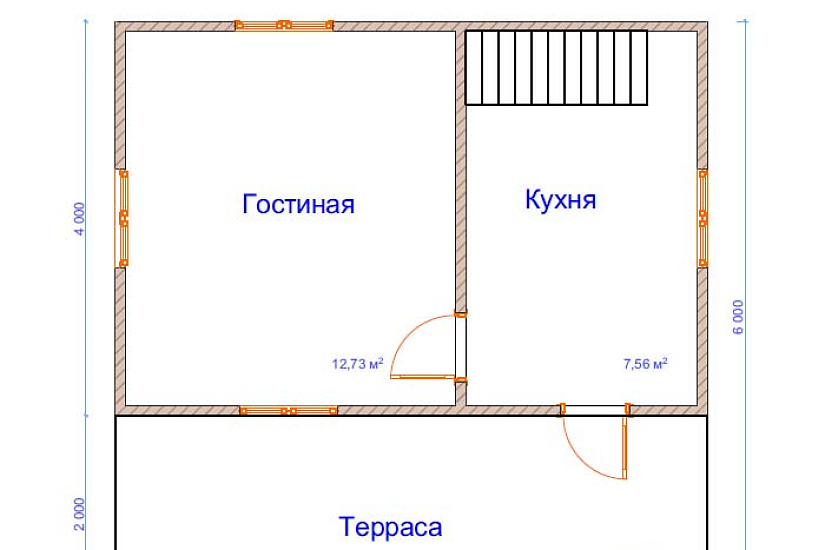 Дом из бруса №9
