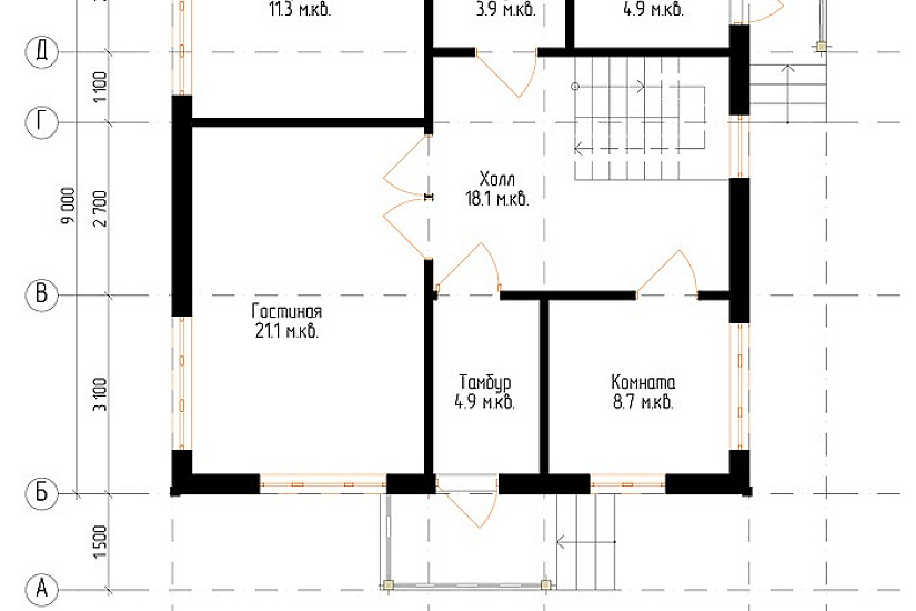 Брусовой дом №7