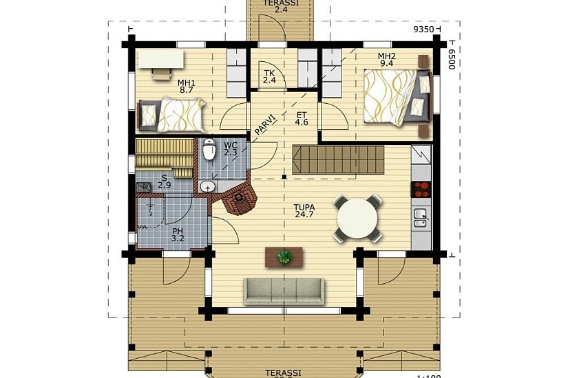 Дом из бруса Абзаково 80s Дом из бруса Абзаково 80s