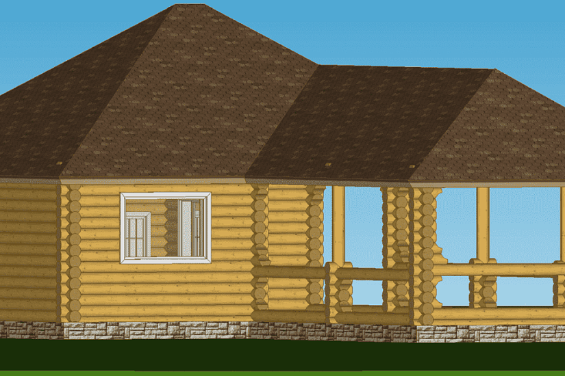 Баня-бревно 260 мм--16780х9520-1 эт-АР-КР Баня-бревно 260 мм--16780х9520-1 эт-АР-КР