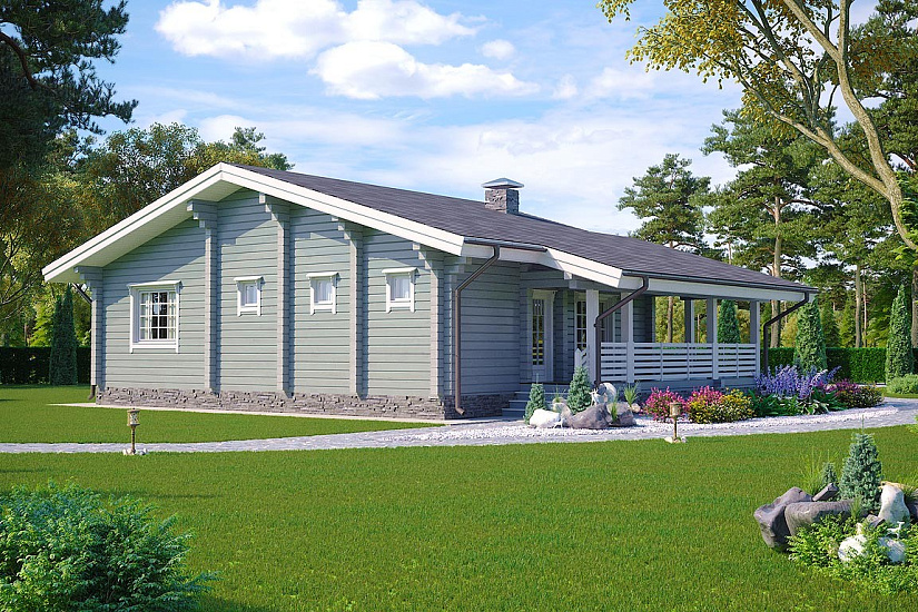 Проект дома из бруса №343 Проект дома из бруса №343