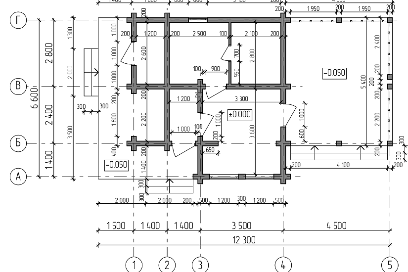 Баня-брус200х200мм-12300х6600мм-1эт.-АР