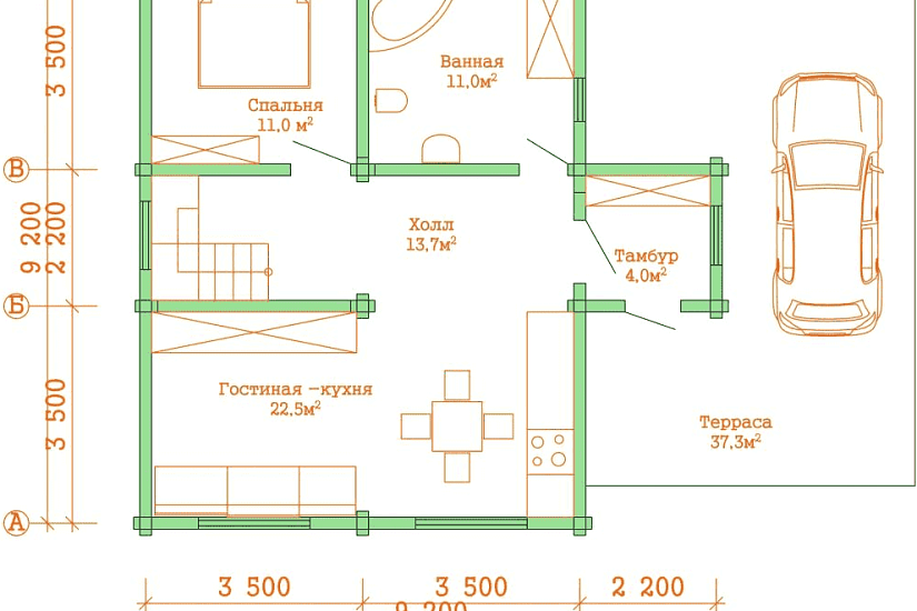Проект дома "БУРОС"