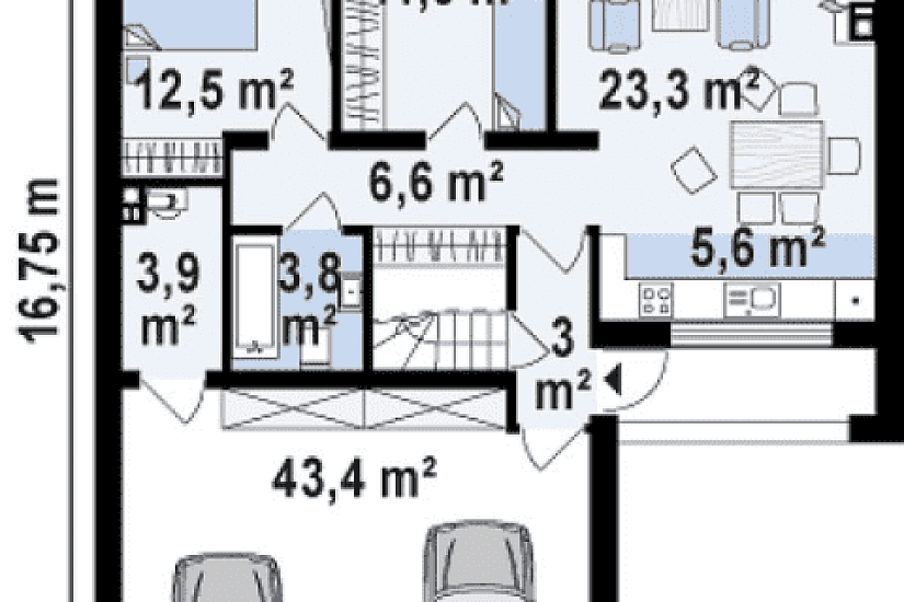Проект дома Kb17