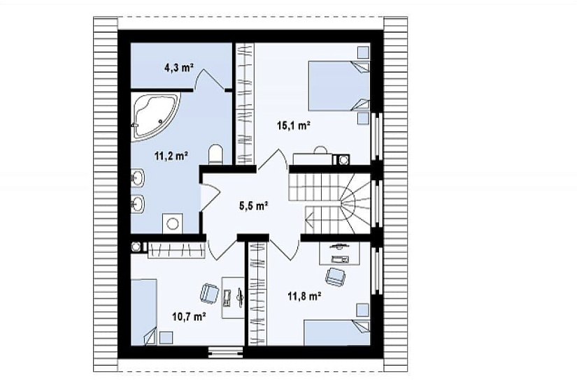 ДОМ ИЗ ГАЗОБЕТОНА ГД-121