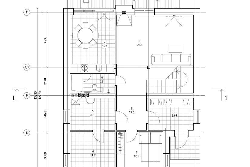 Дом-блочный510мм-10620х13390мм-ЭП