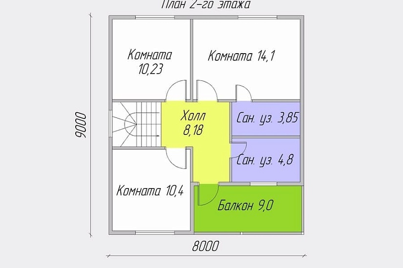 Адмирал 2К 8.0х9.0 м