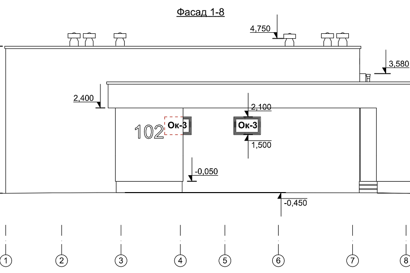 Дом-брус160х185мм-26100х13480мм-1эт-АР Дом-брус160х185мм-26100х13480мм-1эт-АР