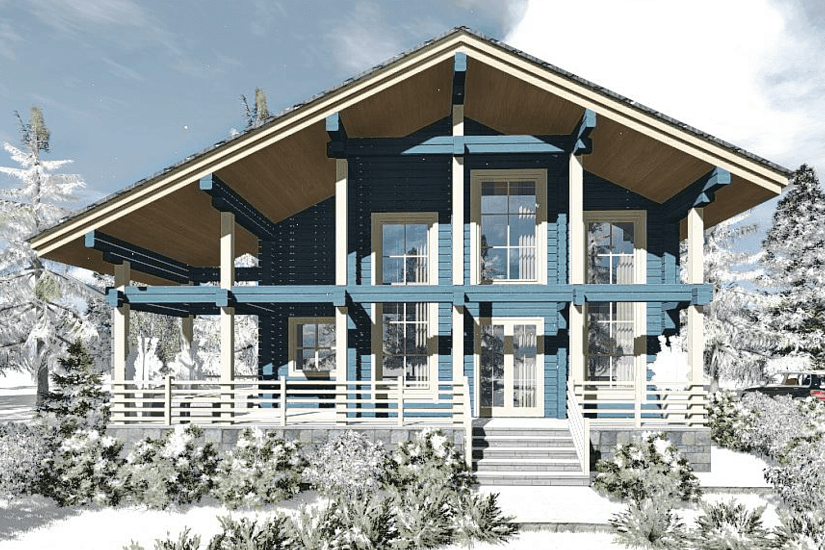 Дом-брус230х188мм-13300х11600мм-1,5эт-АР-КР Дом-брус230х188мм-13300х11600мм-1,5эт-АР-КР