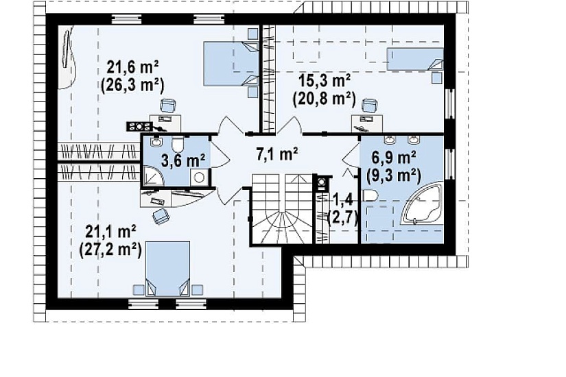 ДОМ ИЗ ГАЗОБЕТОНА ГД-172а