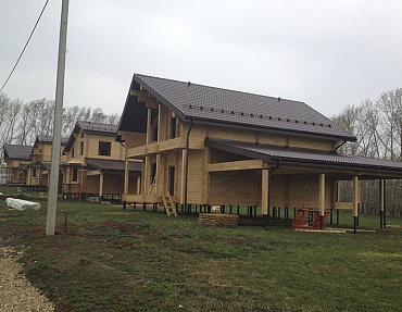 Строительство двух коттеджных поселков на винтовых сваях