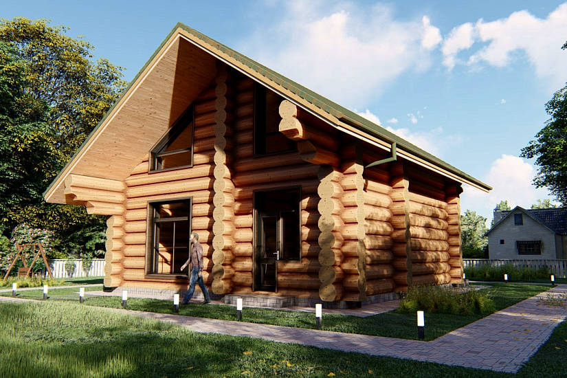 Дом-бревно-450мм-8450х8450-ЭП