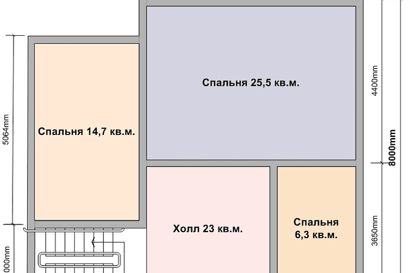 Каркасный дом 8х9 К2П14