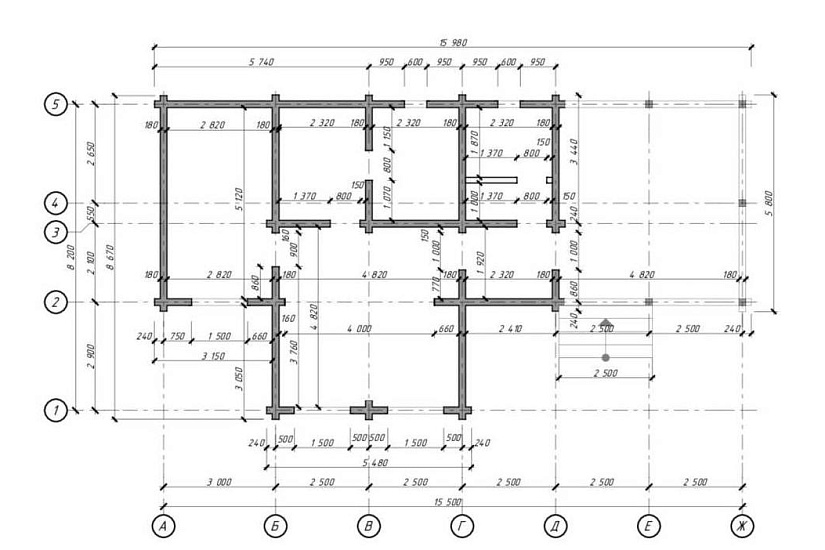 Дом-баня из профилированного бруса