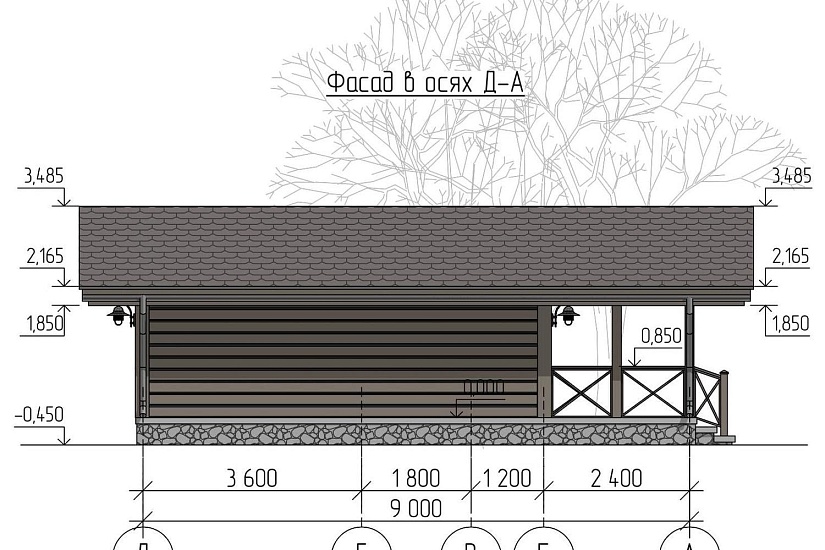 Гостевой дома 6х9-1эт-каркасник-РД Гостевой дома 6х9-1эт-каркасник-РД