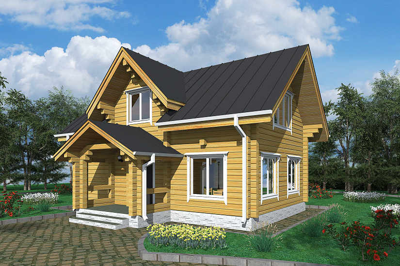 Баня-брус200х200мм-9150х7800мм-1,5эт-АР