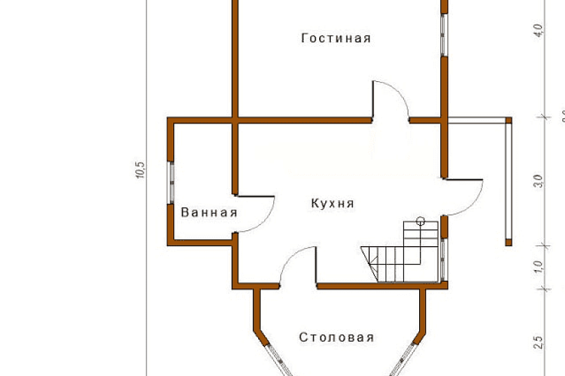 Дом 8х10,5 К2П4