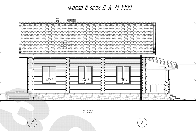 Дом-бревно250мм-11400ммх9400мм-1эт-АР